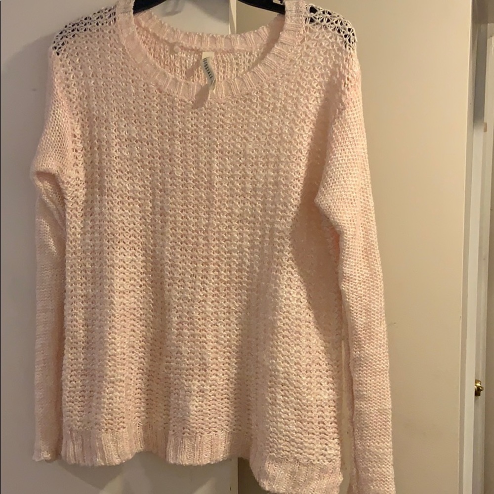 pale pink aeropostale sweater